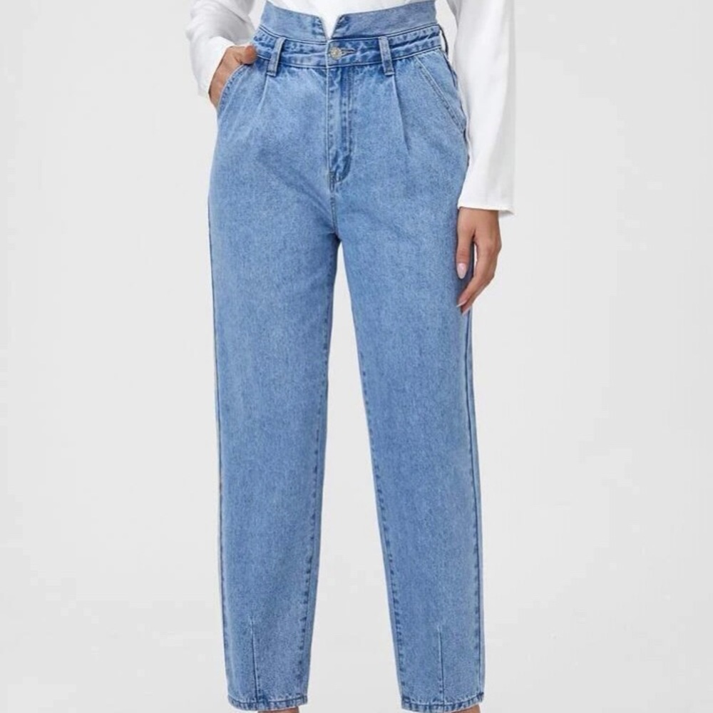 ‼️$10 SALE‼️🎉 HP🎉Shein Mom Fit Pleated Jeans